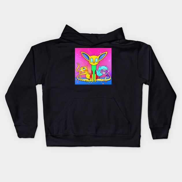 MY COSMIC CAT DESIGN Kids Hoodie by The C.O.B. Store